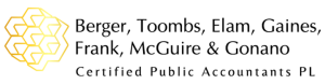 Sponsor Logo for Berger, Toombs, Elam, Gaines, Frank, McGuire & Gonano CPAs
