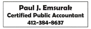 Sponsor Logo for Paul J. Emsurak, Certified Public Accountant