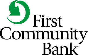 Our sponsor Logo for First Community Bank
