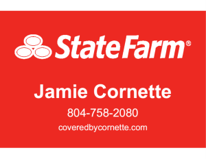 Sponsor Logo for Jamie Cornette - State Farm