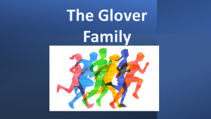 Thanks to Our Sponsor Logo for The Glover family