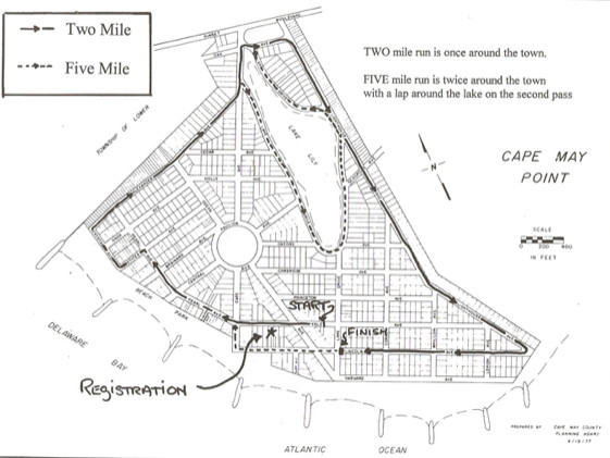 Cape May Point Map Cape May Point 5 Mile And 2 Mile
