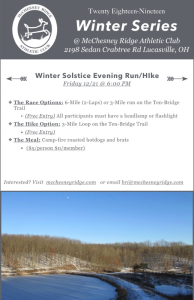 Winter Solstice Evening Run/Hike home