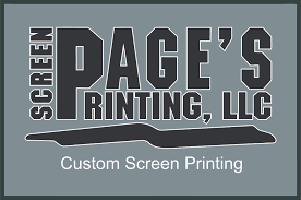 Sponsor Logo for Page's Screen Printing