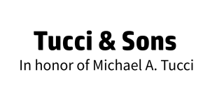 Logo for Tucci & Sons, in honor of Michael A. Tucci