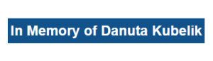 Sponsor Logo for In Memory of Danuta Kubelik