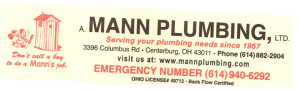 Sponsor Logo for A Mann Plumbing