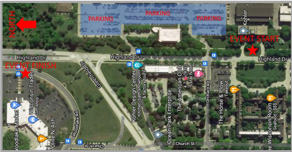 Run/Walk For Safe Water Parking Map