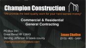 Sponsor Logo for Champion Construction