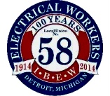 Sponsor Logo for DETROIT ELECTRICAL UNION IBEW 58