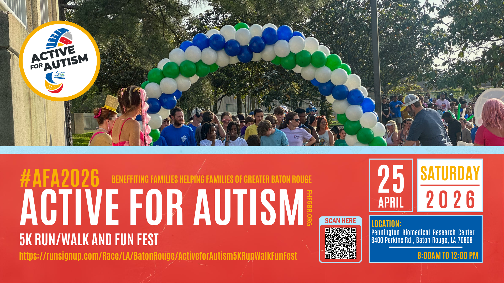 Active for Autism 5K, Run Walk & Family Fun Fest 2026