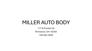 Sponsor Logo for Miller Auto Body