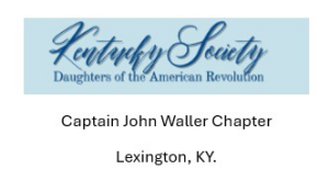 Sponsor Logo for Daughters of the American Revolution - Cpt. John Waller Chapter