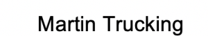 Sponsor Logo for Martin Trucking