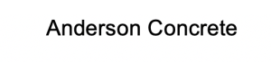Sponsor Logo for Anderson Concrete