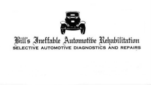Sponsor Logo for Bill's Ineffable Automotive Rehabilitation