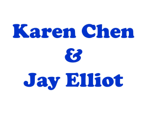 Sponsor Logo for Jay Elliot & Karen Chen