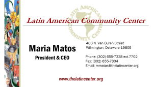 Sponsor Logo for Maria Matos, President & CEO LACC
