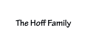 Sponsor Logo for The Hoff Family