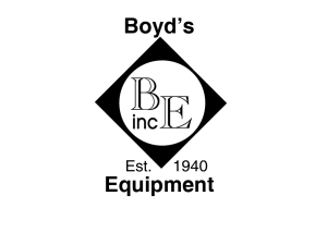 Sponsor Logo for Boyd's Equipment