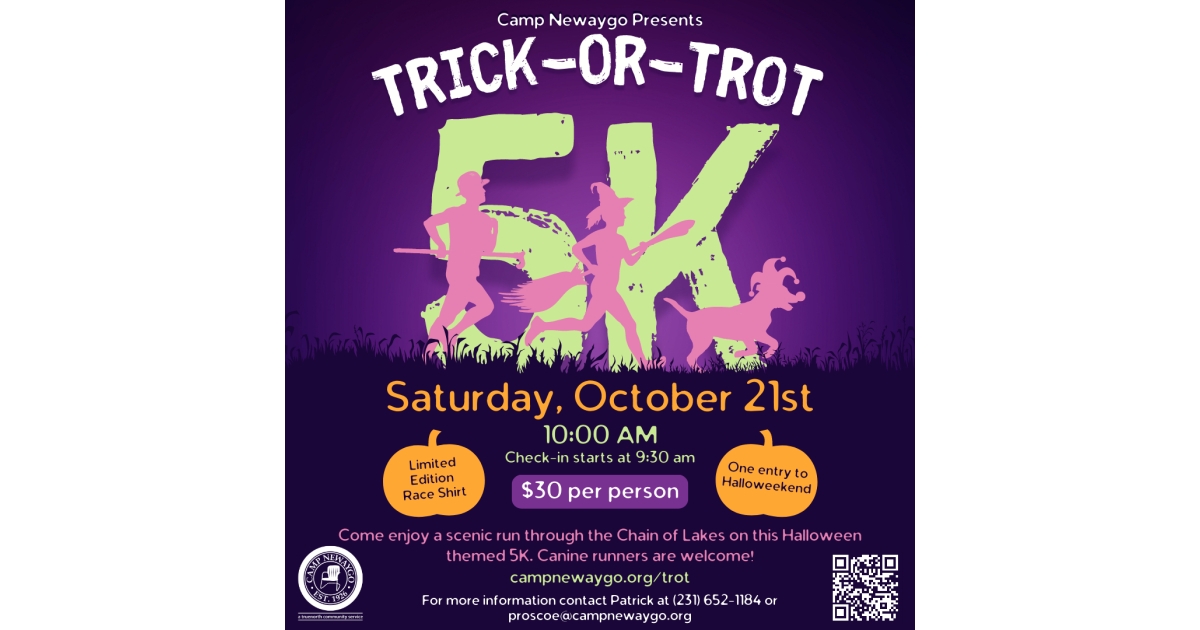 Camp Newaygo Trick-or-Trot 5k Run/Walk, photo 2 of 3