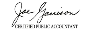 Sponsor Logo for Joe Garrison CPA