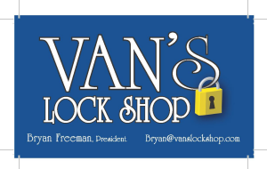Sponsors Logo for Van's Lock Shop