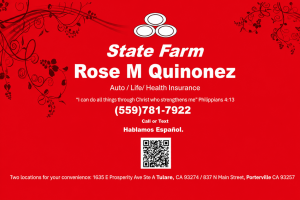 Sponsor Logo for State Farm Insurance Rose Quinonez