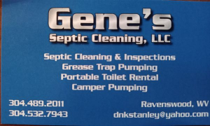 Sponsorship Logo for Gene's Septic Cleaning, LLC