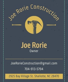 Sponsor Logo for Joe Rorie Construction