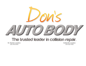 Sponsor Logo for Don's Auto Body