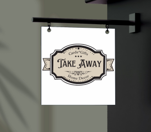 Sponsor Logo for Take Away Cards and Gifts
