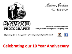 Sponsor Logo for Savand Photography