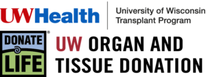 Sponsor Logo for UW Health Transplant Program & UW Organ and Tissue Donation