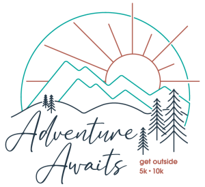 Logo for ADVENTURE AWAITS 5K/10K