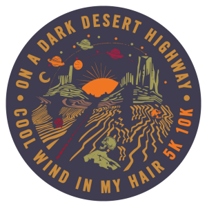 Logo for DARK DESERT HIGHWAY 5K/10K