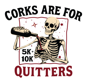 Logo for CORKS ARE FOR QUITTERS 5K/10K