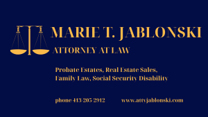 SPONSOR Logo for Attorney Marie Tl. Jablonski
