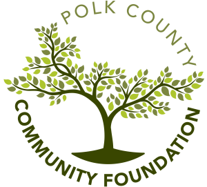 Sponsor Logo for Supported by a grant from the Ann Jacob Toms Fund at the Polk County Community Foundation.