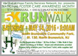 Harvest of Hope 5K Run Walk: Destination Home, Be a Champion for Children