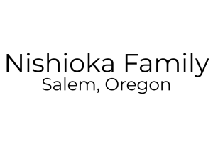 Sponsor Logo for Nishioka Family, Salem Oregon