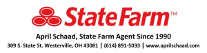 Sponsor Logo for State Farm - April Schaad