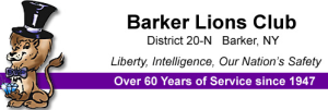 Sponsor Logo for Barker Lions Club