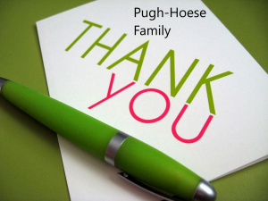 Sponsor Logo for Pugh-Hoese Family