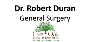Sponsor Logo for Dr. Robert Duran, General Surgery