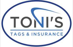 Sponsorship Logo for Toni's Tags & Insurance