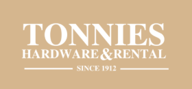 Sponsor Logo for Tonnies Hardware and Rental