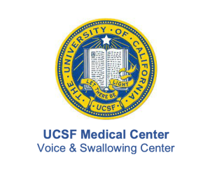 Sponsor Logo for UCSF Medical Center Voice & Swallowing Center