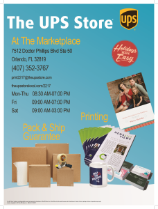 Sponsor Logo for UPS Store  At the Marketplace