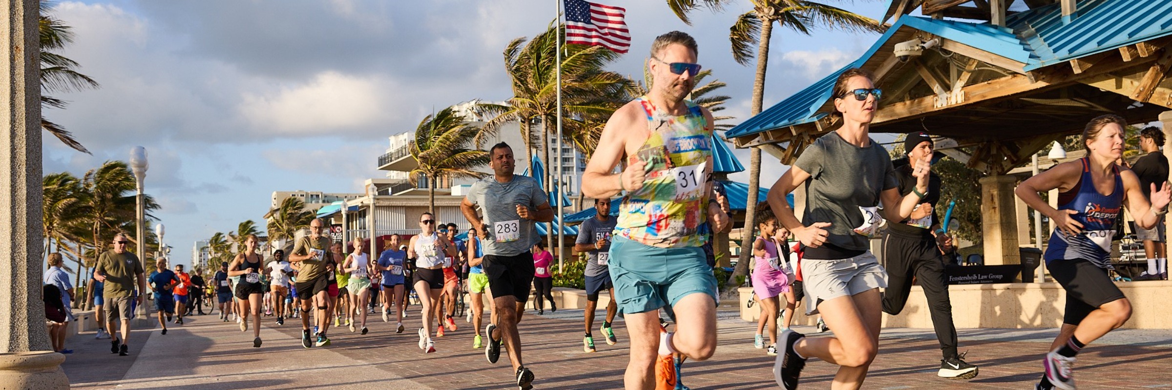 Tell Robert 5K Hollywood Beach runners